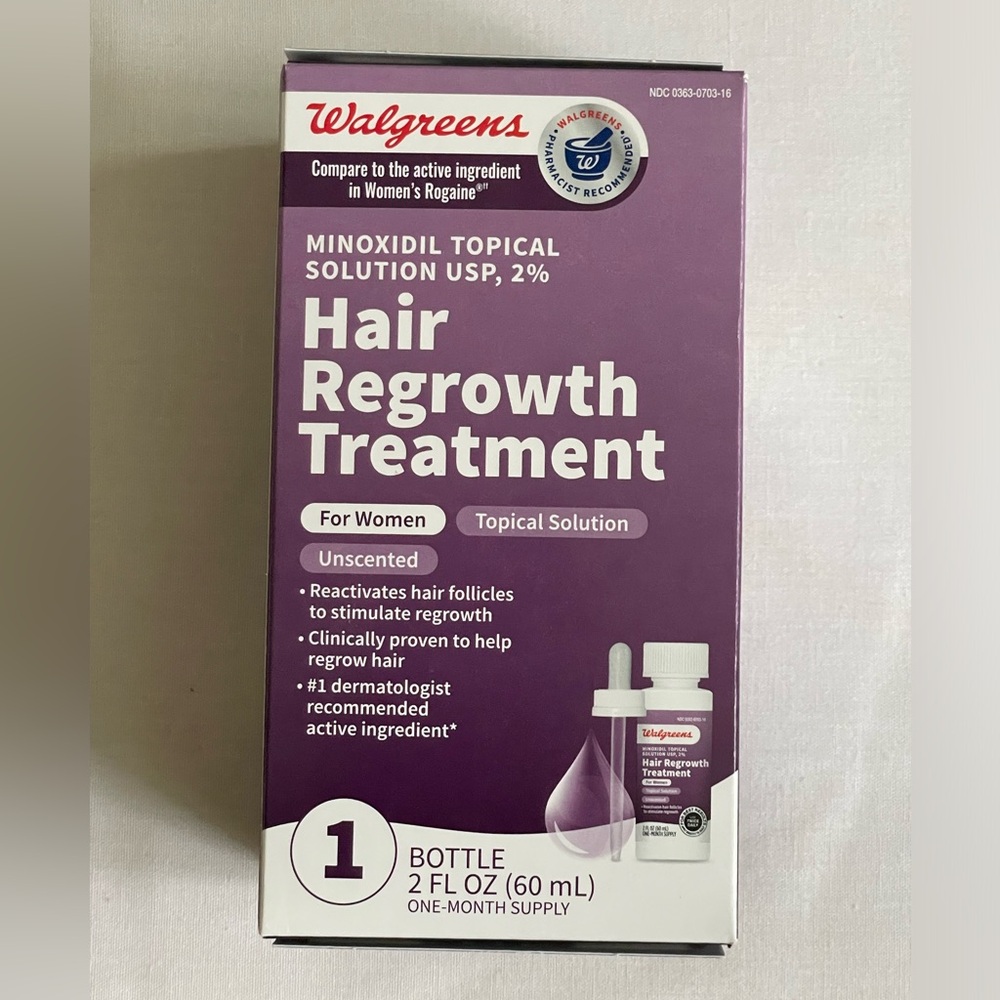 Walgreens Hair Regrowth Treatment for Women. NEW